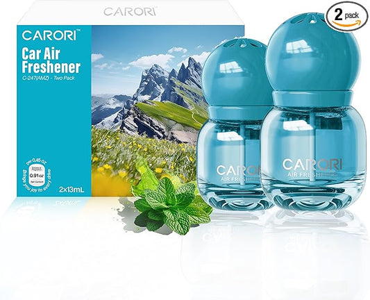 Carori Cute Car Air Freshener 2 Pack, Lightbulb-Shaped Car Fresheners, Automotive Vent Clip, Long Lasting Scent, Essential Oils, Cute Car Accessories for Women, Fresh Scent