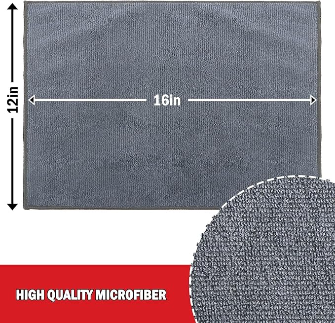 AIDEA Microfiber Cleaning Cloth 150 Pack, Microfiber Towels for Cars, Soft & Absorbent Cleaning Rags, Premium Lint Free Shop Towels for House, Kitchen, Car, 12inx16in