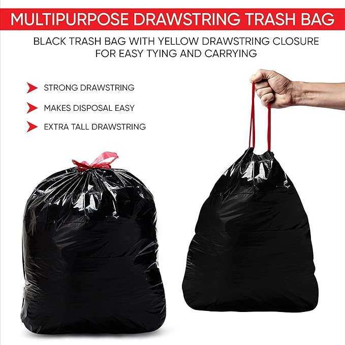 Car Trash Can Trash Bags – Multipurpose Heavy-Duty Waste Bags, Leakproof & Durable for Auto, Home, Office & Travel for Haussimple Small Medium Large Car Garbage Bins (1-Pack Roll, Large)