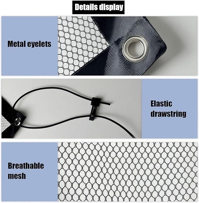 Dog Net for Car - Backseat Barrier Luggage Guard | Black Between Seat Safety Barrier for Vehicle | Heavy-Duty Foldable Isolation Net, Non-Slip Car Accessories for Safe Driving Pet Transportation