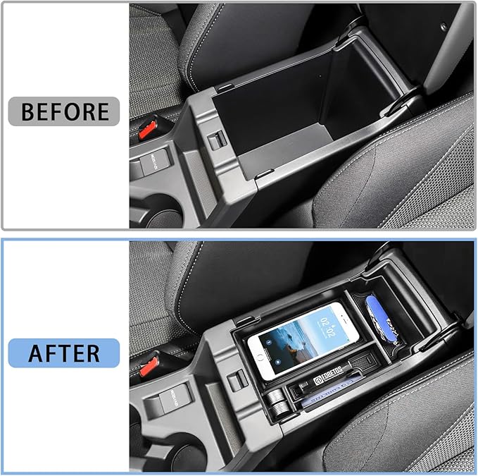 EDBETOS Center Console Organizer Compatible with 2024 2025 2026 Subaru Crosstrek and Subaru Impreza Accessories ABS Plastic Material Armrest Box Insert Tray Secondary Storage Pallet Accessories, Black