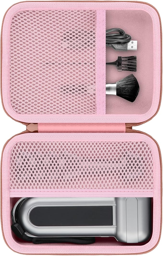 khanka Hard Storage Case for WOLFBOX MF200/MF100/MF50 Electric Air Duster,Case only (Pink, for Wolfbox MF100 MF50)