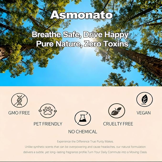 Car Air Freshener-The Original Wood Air Freshener for Visor Clip - Long Lasting Car Odor Eliminator and Scent Diffuser for Cabin, Truck & SUV-2 Metal Clips-Variety 3 Pack(Grove-Open Air-Pine)