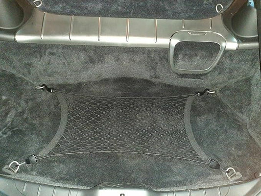 Trunk Organizer Cargo Net for Porsche Cayman 2006–2023 – Floor Style Cargo Net for Coupe - Premium Mesh Car Trunk Organizer Vehicle Carrier Storage – Compatible with Cayman
