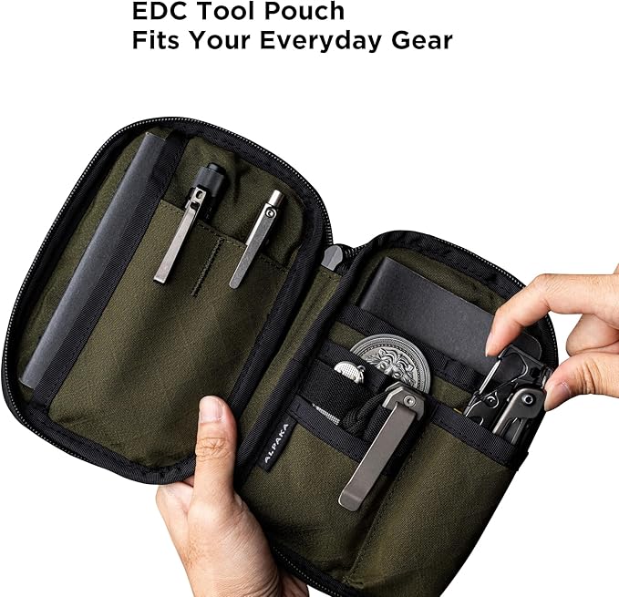 ALPAKA Admin Pouch Pro - Small Tool Pouch with Smooth Zipper, Weatherproof Storage for Electronics, Cables, EDC Organizer, Travel Accessories