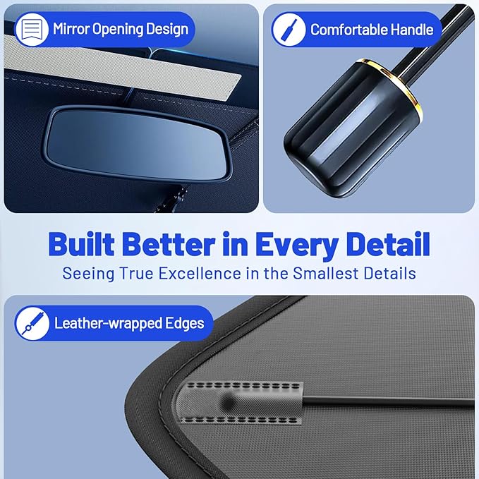 Car Windshield Sun Shade for Subaru Outback 2020-2025 –[Reflective Coated Fabric] Sunshade Umbrella for Front Window, Car Shades Sun Visor Keep Car Cool and Protects Interior, 1:1 Exact Fit