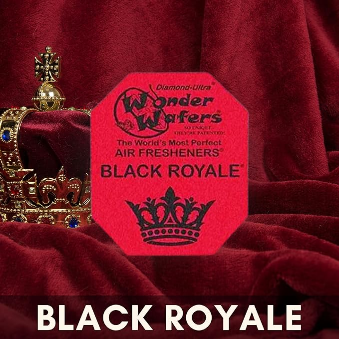 Wonder Wafers 75 count Air Fresheners Individually Wrapped, Black Royale Fragrance