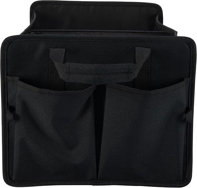Carhartt Universal Collapsible Cargo Trunk Organizer, Portable Accessory Storage Organizer for Automotive, SUV, Trucks & Cars, Black, One Size