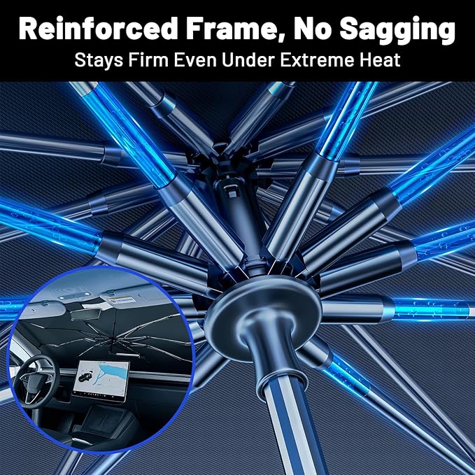 Car Windshield Sun Shade for Chevrolet Blazer 2019-2026 –[Reflective Coated Fabric] Sunshade Umbrella for Front Window, Car Shades Sun Visor Keep Car Cool and Protects Interior, 1:1 Exact Fit