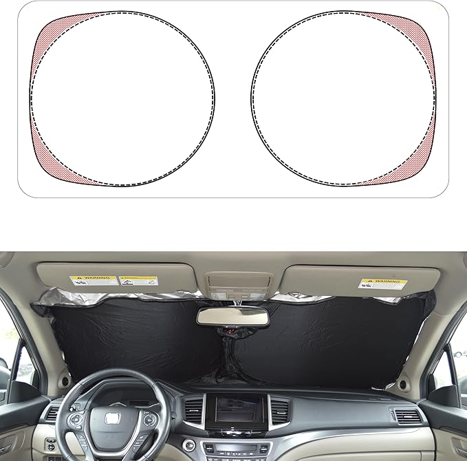 Car Windshield Sun Shade for Trucks SUV Minivan Crossover (D4)