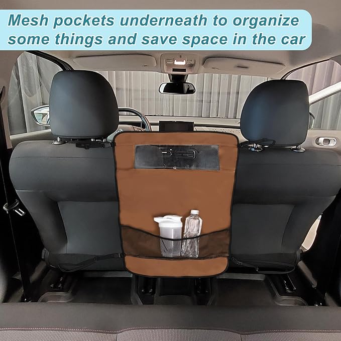 Dog Car Net Barrier, Mesh Design for Air Flow, Sturdy Material Dog Car Net Barrier, for Trucks SUV Vehicle, Brown