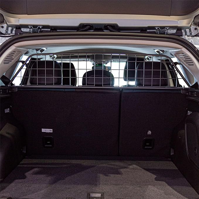 TRAVALL Compatible with Jeep Compass (2020+) Dog Car Barrier Guard Custom Fit Accessory Heavy Duty Steel Mesh Trunk Divider Safety Travel Premium Luggage Cargo Barrier Backseat Protection