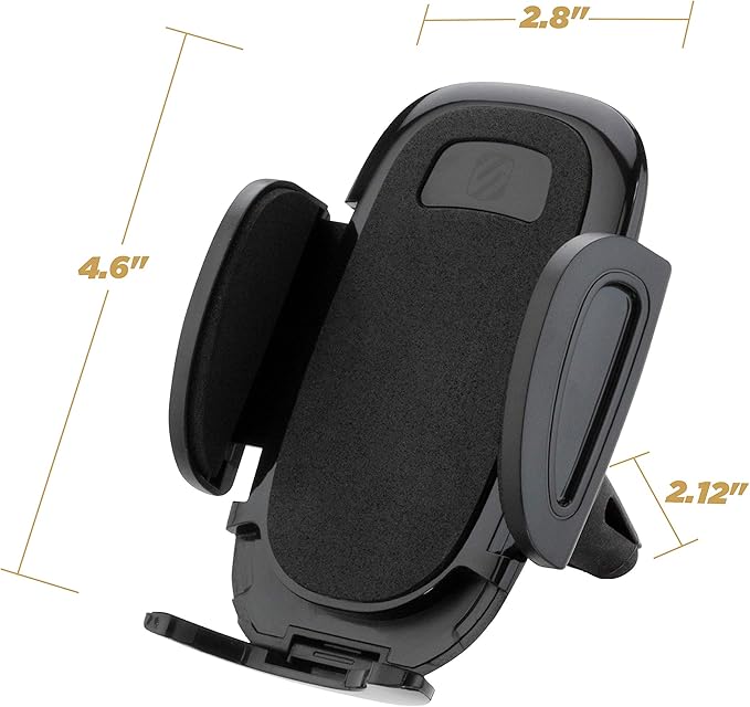 Scosche SUHV-XCES0 Select Vent Mount Phone Holder Cradle for Car or Truck - Universal Hands-Free Mount for Car Dashboard Air Vents - Vehicle Cell Phone Holder for iPhone or Android Smartphones