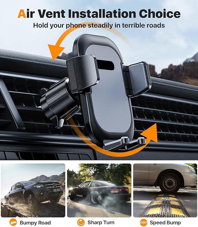 hitolza Ultra Stable Phone Holders for Your Car [Powerful & 360 Adjustable Suction Cup] Universal Car Phone Holder Mount Long Arm Flexible Car Mount for Dashboard Windshield Air Vent All Phone Case