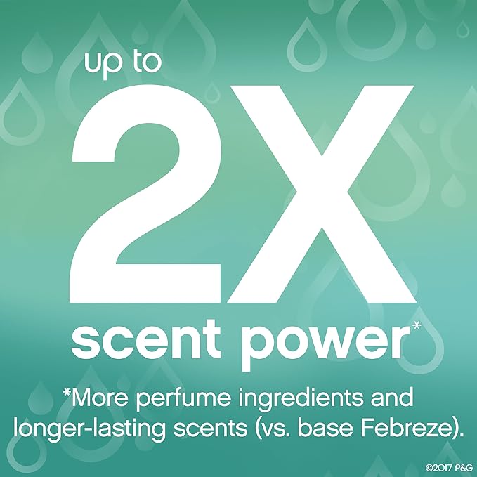 Febreze Vent Clip Car Air Freshener, Odor Eliminator, Unstopables Fresh Scent, 2 CLIPS