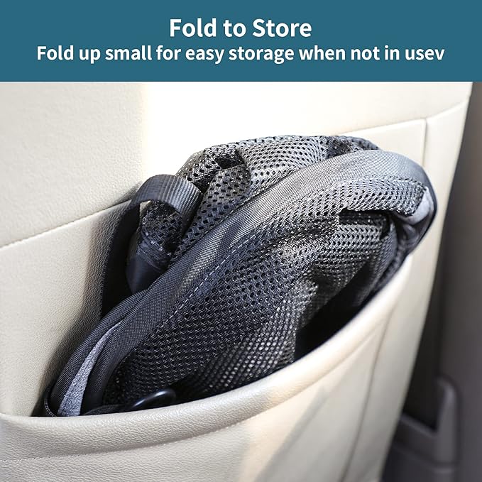 Petsfit Dog Car Barrier Vehicle Pet Barrier Backseat Mesh Dog Car Divider Net with Adjusting Rope and Hook Suitable for SUV Pickup and Small Cars