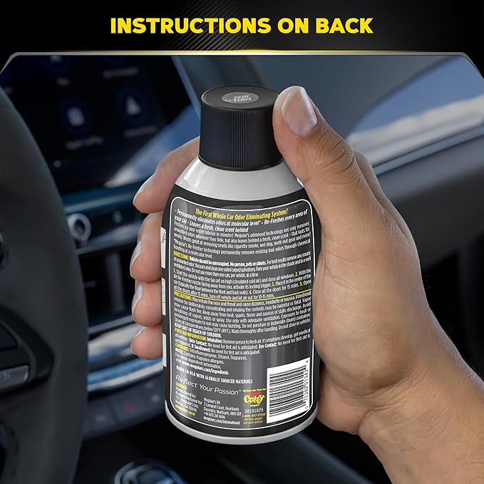 Meguiar's Air Re-Fresher, Black Chrome scent, 2 oz (Pack of 3)
