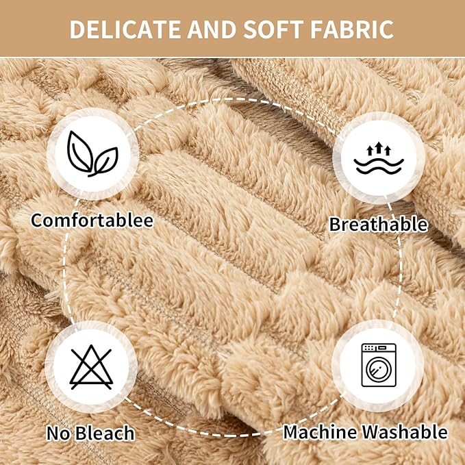 Plush Warm Sofa Covers Washable, Funny Fuzzy Couch Cover for Dogs Washable, Non-Slip Couch Covers for Loveseat, Soft Sofa Slipcover for Pet & Kid(1PC, Light Brown, 36"×63", Loveaeat)