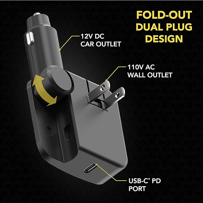 Scosche HCPDC30 PowerVolt 2 in 1 30W Home and Car Charger Compatible with USB-C Devices