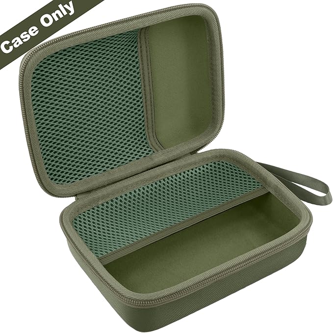 khanka Case for WOLFBOX MF100 Electric Air Duster,Hard Storage ompatible with Wolfbox MF100 MF50 Compressed Air Duster and Accessories,Case Only (Military Green)