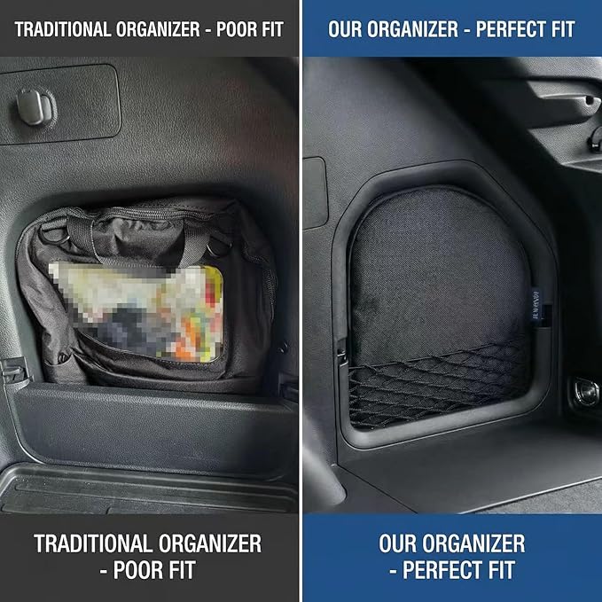 Trunk Upgrade, Trunk Organizer Pocket Bag, Trunk Cubby Storage bag,Cargo side pocket For Toyota Rav4 2026+ Black, 1 pc