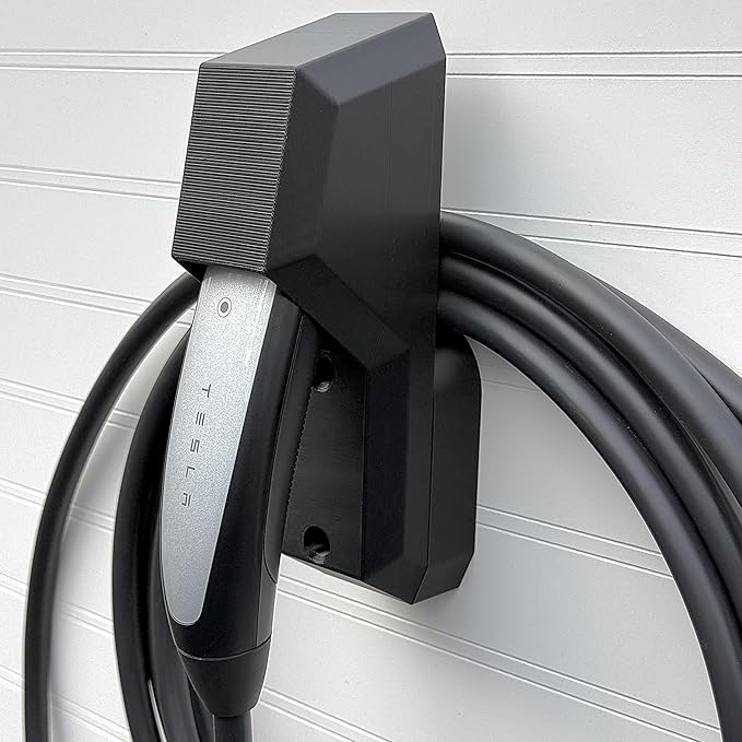 Chargeifier Tesla Charging Cable Organizer with Latch use w/Model S Model 3 Model X Model Y w/Mobile Connector Bracket-Automotive Accessories (Charger Holder)