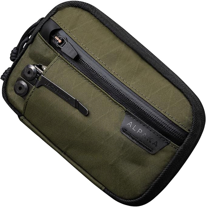ALPAKA Admin Pouch Pro - Small Tool Pouch with Smooth Zipper, Weatherproof Storage for Electronics, Cables, EDC Organizer, Travel Accessories