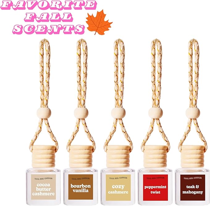 COOLGIRLCANDLES Maple Butter Frosting Car Hanging Fragrance Oil Air Freshener for Essential Oils, Scents Aromatherapy Automobile Diffuser, Long Lasting Bottle