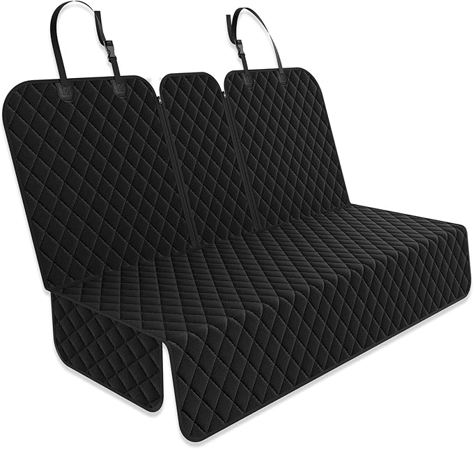 Yonktoo Dog Car Seat Cover for Back Seat, Car Seat Cover 60/40 Split Bench for Full-Size SUV, Pickup Truck, Big Truck - X-Large - 61" W