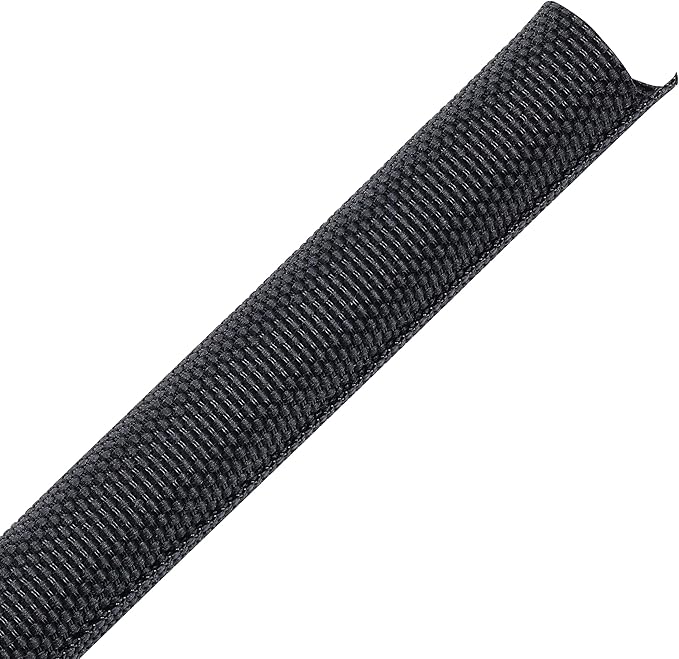 Automotive Wire Sheathing Split Wire Loom Braided Mesh Woven Cable Sleeve for Wires/Cable Cord Protector (3/8" - 36 Feet)