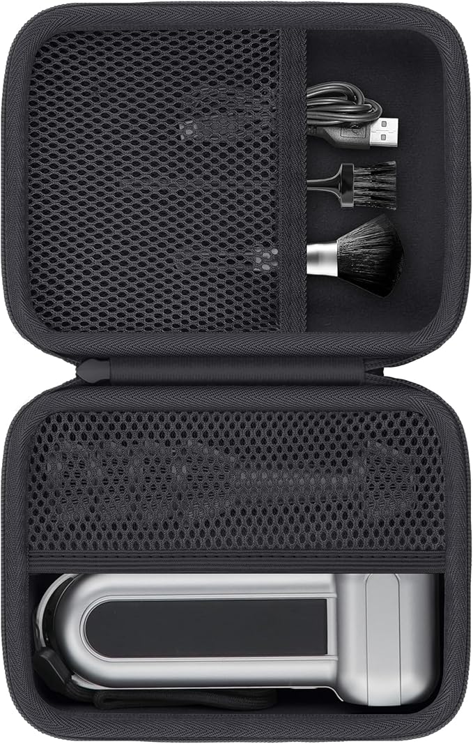 khanka Case for WOLFBOX MF100 /MF50/MF60 /MF70 Electric Air Duster,Hard Storage Bag Compatible with Wolfbox MF100 MF60 Compressed Air Duster and Accessories,Case Only (Black)
