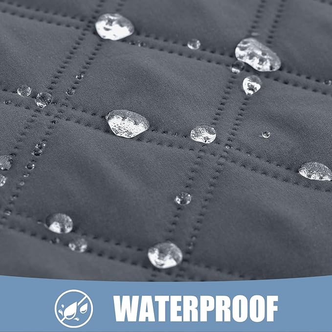 Smiry Waterproof Dog Bed Cover Pet Blanket, Soft Washable Dog Blanket for Furniture Bed Couch Sofa Reversible, Checkered (40"x50", Dark Grey/Black)