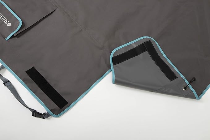 Sherpa Water-Resistant Car Trunk & Cargo Area Protector Cover, Car & Travel Accessory - Non-Slip Backing, Easy Install, Storage Pocket, Adjustable Straps & Fasteners - Charcoal Gray, Cargo