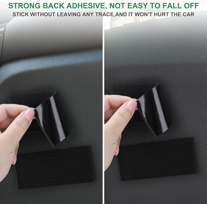 Accmor Universal Car Pocket Organizer - PU Leather Pouch for Seat, Door, Window, Console - Holder for Cards, Trash, Cell Phone, Sunglasses