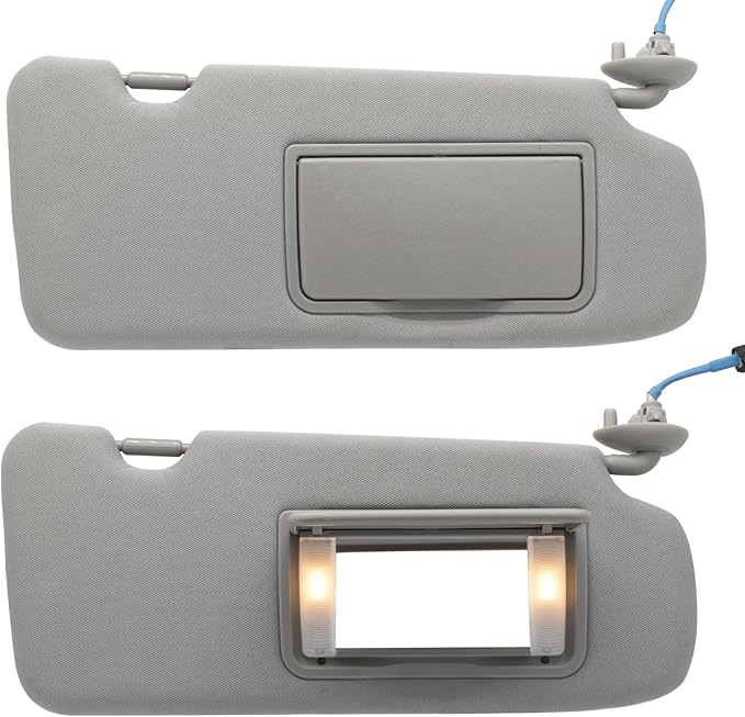 NHILES Passenger Right Side Sun Visor Compatible with Honda CRV 2017 2018 2019 2020 2021 2022 Sunshade Number 83230TLAA12ZB Color: Gray