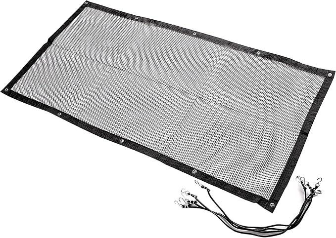 Zento Deals Car Pet Safety Barrier Net – Backseat Mesh Dog Divider – Universal Adjustable for SUV/Car/Van – Washable Safety Net Fence – (45’’x24.5’’)