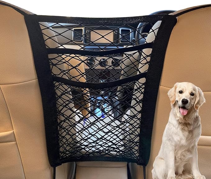 Dog Car Barrier for Toyota Corolla 1998-2018 2019 2020 2021 2022 2023 2024, Breathable Mesh Pet Divider Divider Back Seat Barrier Net Protector for Safe,B