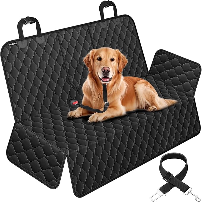URPOWER Dog Car Seat Cover for Back Seat - Waterproof Car Seat Protector for Child Carseat & Pets, Nonslip Car Seat Covers for Full Size SUVs & Trucks