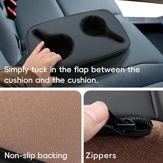 MARCHFA Automotive Cup Holders Tray Car Drink Holder SUV Back Seat Organizer Accessories Couch Cup Holder Tray Pillow Small (Reverse Direction Cup Holder)
