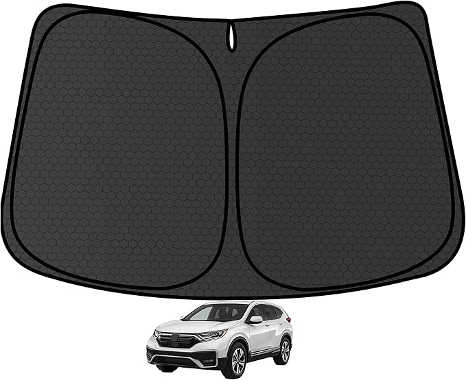 CRV Customized Windshield Sun Shade for 2017 2018 2019 2020 2021 2022 CRV Front Window Sunshade Visor Protector Foldable Blocks UV Rays Keep Car Cooler Accessories