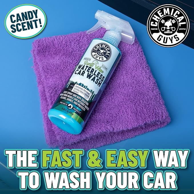 Chemical Guys Swift Wipe Sprayable Waterless Car Wash Spray - Spray and Wipe to Safely Clean and Shine Cars, Trucks, Motorcycles, RV & More, High Lubrication Formula, 16 oz