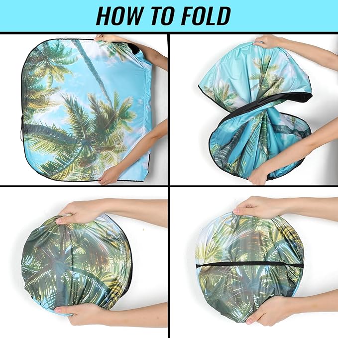 Windshield Sun Shade - Car Windshield Sun Shade for UV Protection Heat Reduction 2026 Sun Visor for Car Interior (57"x31")