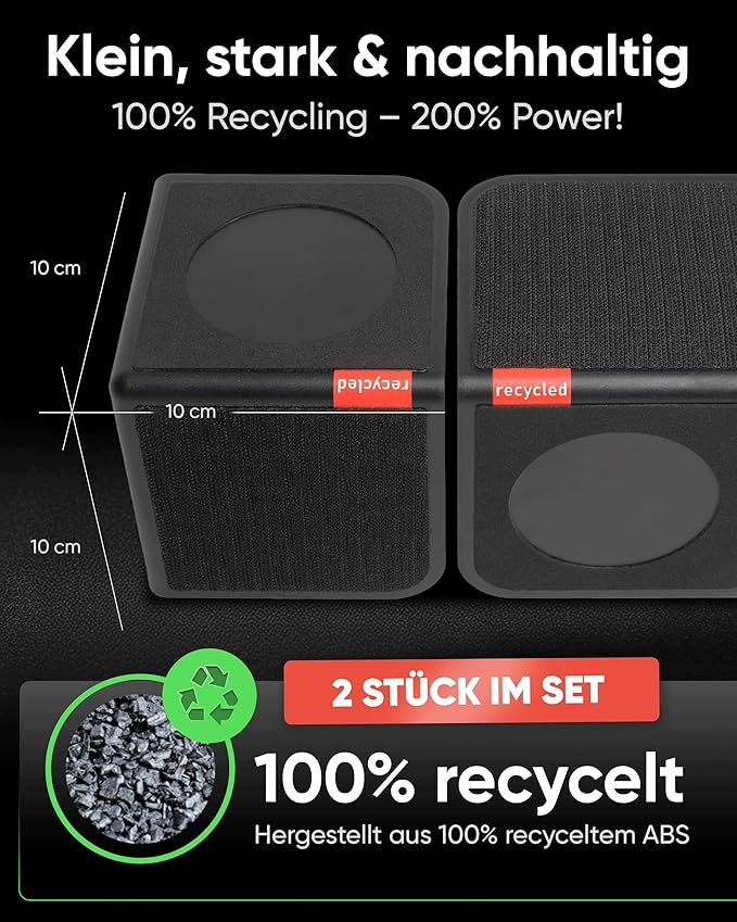 rati Nook Trunk Organizer Blocks for Cars and SUVs, Adjustable Cargo Dividers with Dual Grip Pads, Works on Carpeted and Plastic Trunks, Set of 2 Modular Stabilizers
