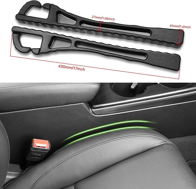 Car Seat Gap Filler Storage Bag for Mazda 2024 2025 CX5 CX-5 CX30 CX-30 CX50 CX-50 2013-2023 CX9 CX-9 CX3 CX7 CX-7 Truck Console Accessories Side Plug Strip Prevent Phone Keys from Falling