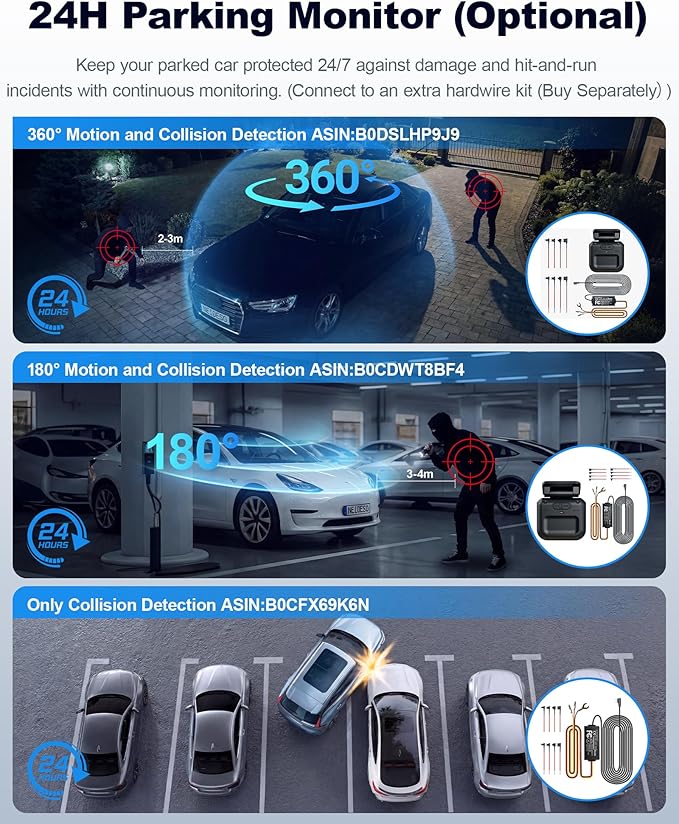 4K STARVIS 2 Dash Cam Front and Rear, 360° 4 Channel Dash Camera for Cars, Car Video Recorder with AI Driver Monitor System, Free 64GB Card, 5GHz WiFi GPS, WDR Night Vision HDR,24H Parking Mode(N900)