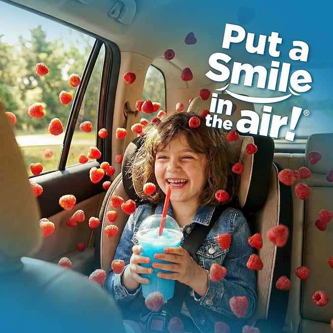 Little Pup 96613-6PK Blue Raspberry Slushy Scent Car Air Freshener Clip Provides Long-Lasting Freshness in a Compact Design, Fights Odors for up to 45 Days, Cute Car Odor Eliminator, Pack of 6