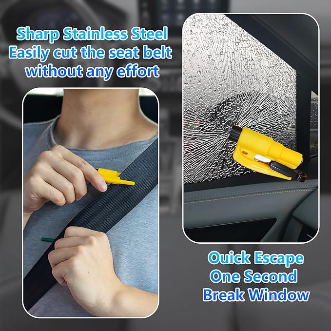 【Compatible with Subaru Outback】 Seat Gap Filler,FillerNo Drop Seat Guard Compatible with Subaru Outback,Drop Seat Guards for Cars(2Pcs),Emergency Keychain Car Escape Tool(2Pcs)