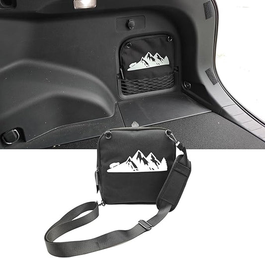 Trunk Upgrade, Trunk Organizer Pocket Multifunction Backpack, Trunk Cubby Storage bag，Cargo side pocket For Toyota Rav4 2025 2024 2023 2022 2021 2020 2019 Black, 1 pc