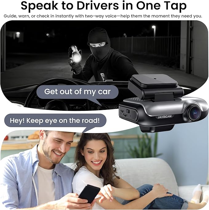 4G LTE Dual Dash Cam with 64GB Card, Front & Inside 2K Car Camera, Remote Live View, GPS, 24/7 Parking Guard, IR Night Vision, Two-Way Talk, App Alerts, Cloud/SD Storage, OBD Cable