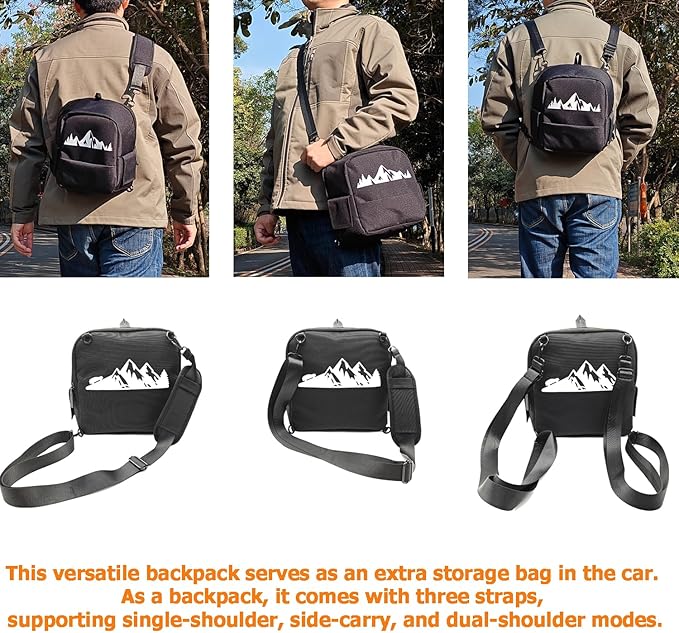 Trunk Upgrade, Trunk Organizer Pocket Multifunction Backpack, Trunk Cubby Storage bag，Cargo side pocket For Toyota Rav4 2025 2024 2023 2022 2021 2020 2019 Black, 1 pc